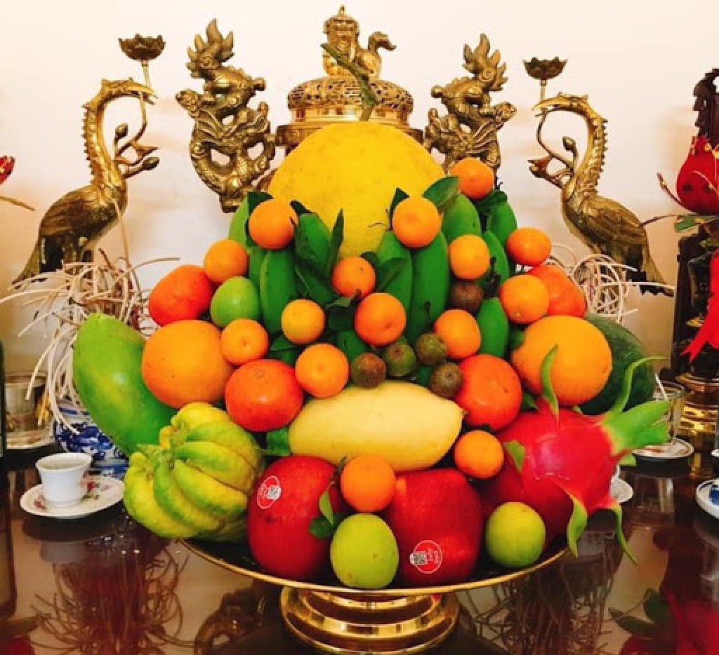 trái cây chưng bàn thờ ngày cưới